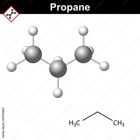 propane chemical natural gas component stock vector adobe stock