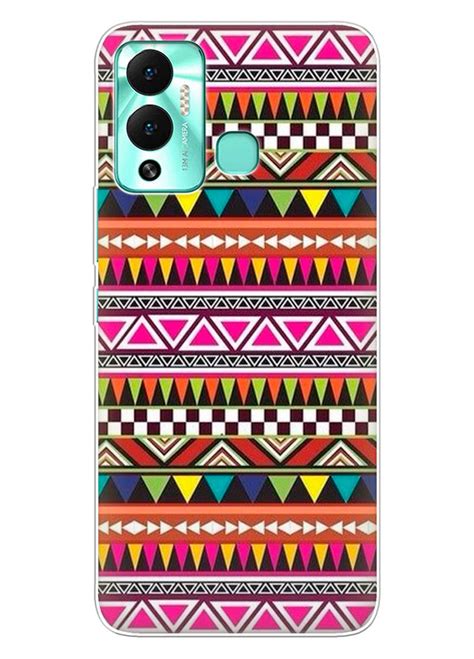 Infinix Hot 12 Play силіконовий чохол з картинкою Ацтек візерунки