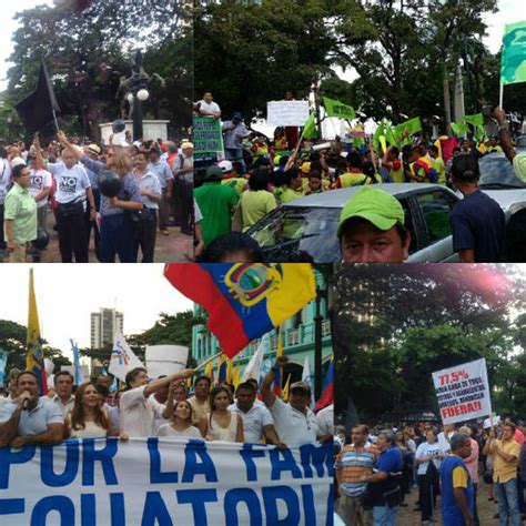 Sin Contratiempos Marchas A Favor Y En Contra Del Gobierno En Guayaquil