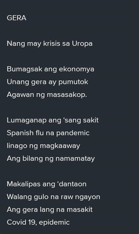 Apat Na Saknong At Apat Na Taludtod Tula Compilation Edwin Henderson