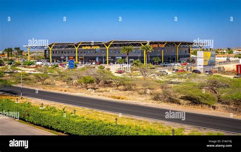 Eagle Beach, Oranjestad, Aruba - Super Food Plaza supermarket Stock ...