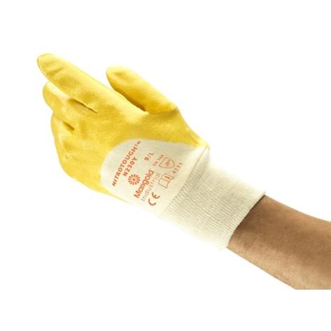 Ansell Nitrotough N230y Yellow Nitrile Gloves Uk
