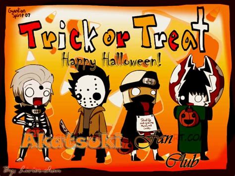 Akatsuki Halloween I Knew Tobi Would Be Jason And Hidan Is Just Naked
