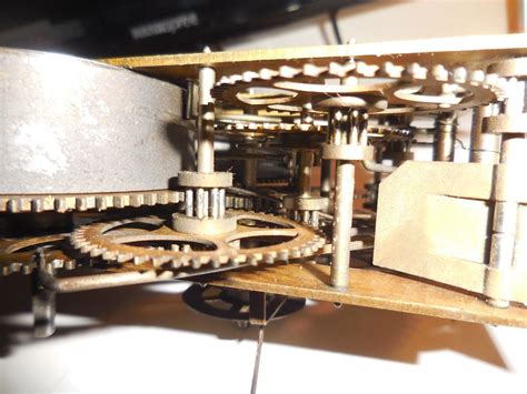 Old Original Gilbert Alarm Mantle Clock Movement Bushed 8 Dayw Bell