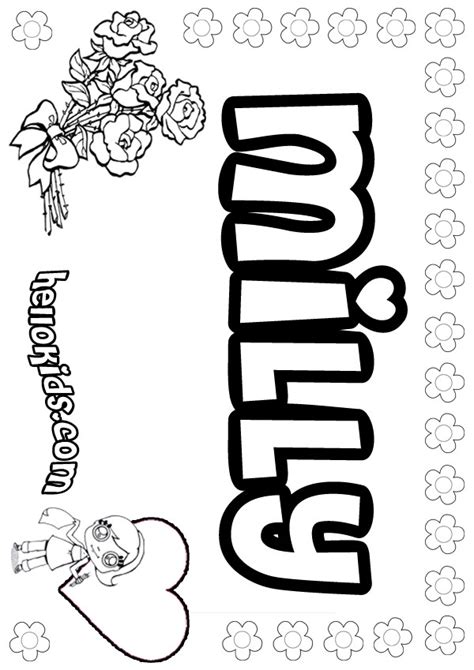 Milly coloring pages - Hellokids.com