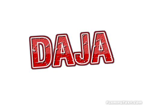 Daja Logo | Free Name Design Tool from Flaming Text