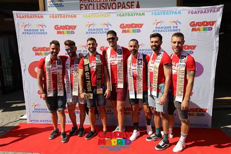 Mr Gay Pride España 2018 y varios de sus compañeros disfrutan de la tercera edición del GayDay