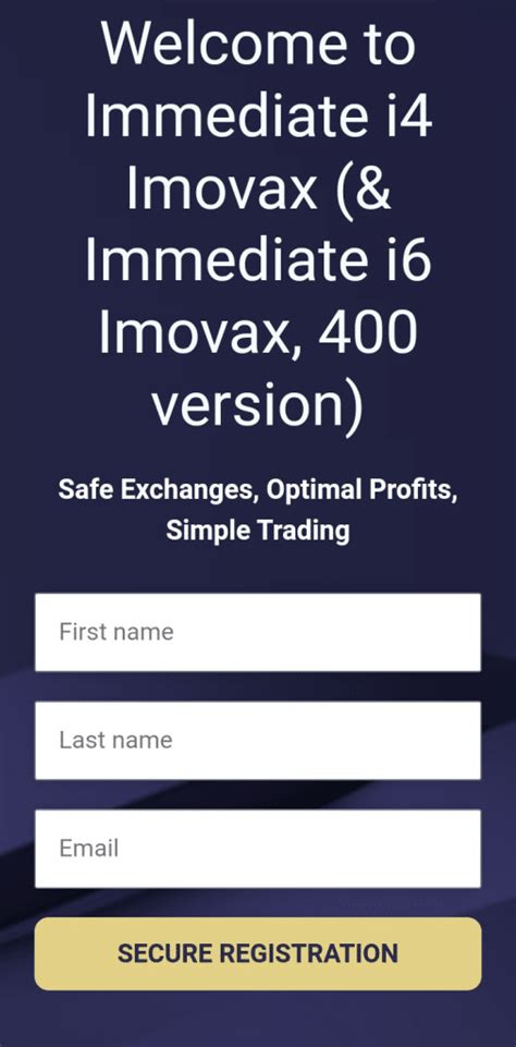 Immediate Imovax Review Genuine Trading Platform