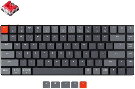 Keychron K Key Low Profile Hot Swap Optical Red Rgb Black K E Keychron