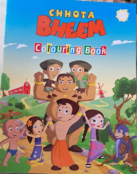 chota bheem team coloring pages
