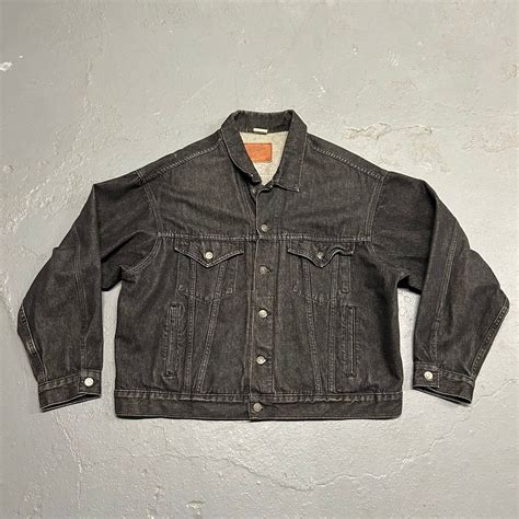 Vintage Vintage Black Marlboro Man Cowboy Boxy Denim Jean Jacket Grailed