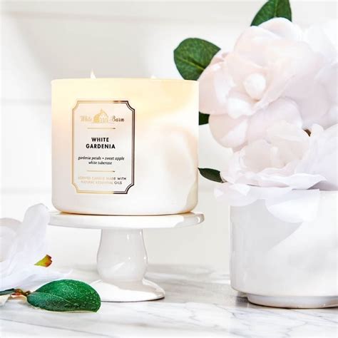 Jual BATH BODY WORKS BBW WHITE GARDENIA 3 WICK SCENTED CANDLE 411 G LILIN WANGI 3 SUMBU UKURAN