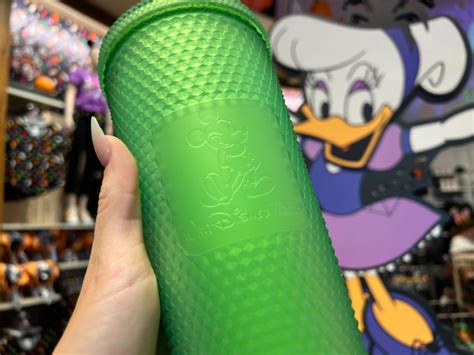 Disney WORLD Starbucks Neon Green Studded Tumbler Ayanawebzine