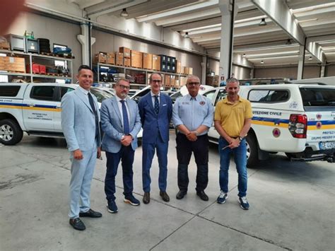 Il Prefetto Di Vercelli E Il Questore In Visita Alla Protezione Civile