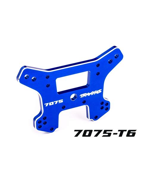 TRA9639 SHOCK TOWER FRONT ALUM BLUE SLEDGE - HobbyQuarters