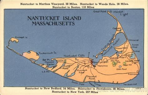 Nantucket Beaches Map