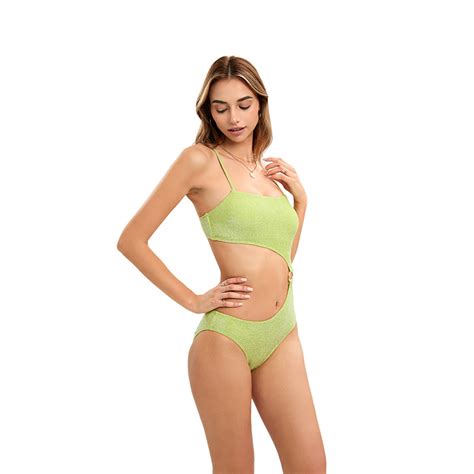 Women Shinny Fabric Bathing Suit Monokini Swimsuit Swimwear And Bikini Set Price