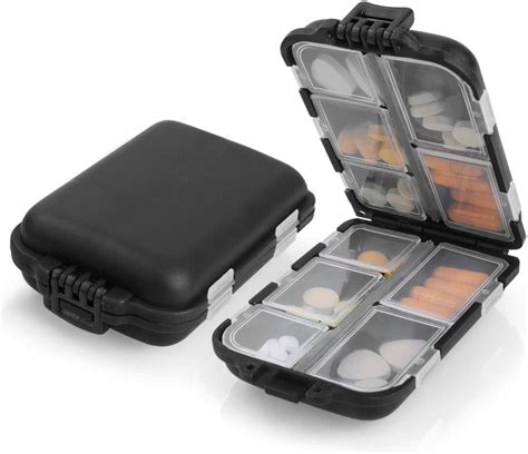 Aoowu Tablettenbox Tage Pillendose F Cher Medikamentenbox Klein