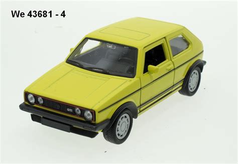 Welly Volkswagen Golf I Gti Yellow Code Welly Modely