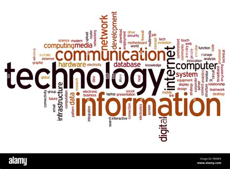 Mot De Technologie D Information Banque De Photographies Et Dimages