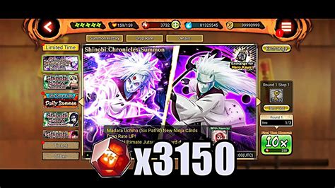 NxB NV Summon Brutal Madara Six Paths NEW EX 3000 Shinobite YouTube