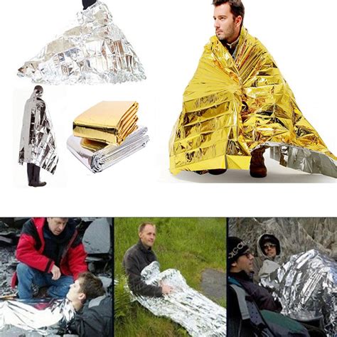 Outdoor Water Proof Emergency Blankets Survival Rescue Blanket Foil Thermal Space First Aid