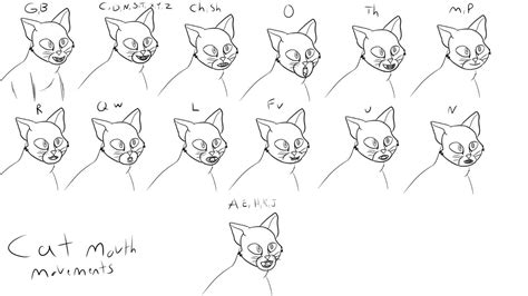 Cat Mouth Chart by Leabluuu on DeviantArt