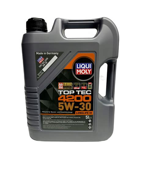 LIQUI MOLY TOP TEC 4200 5W30 5L 8973 Longlife III 20089732 za 199 99 zł