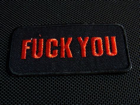 Fuck You Embroidery Iron On Patches Pcs Great Deal Rock Punk Hippie Biker Chopper Iron On