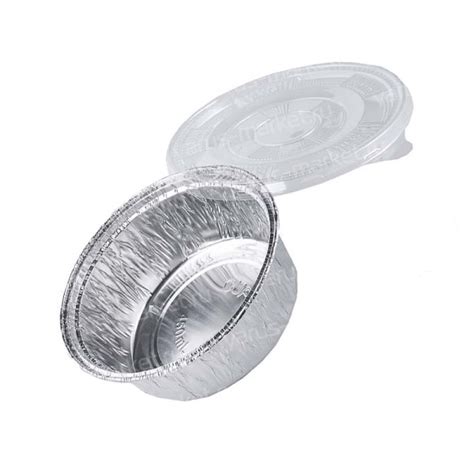 Круглая алюминиевая касалетка с прямым бортом для запеканок и выпечки