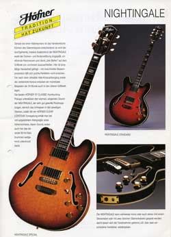 The Hofner Guitar Catalogues Part 3 1991 To 2011