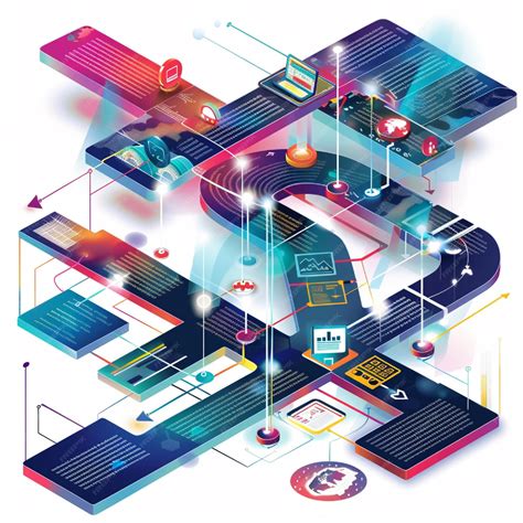 A visual of a digital transformation roadmap with key milestones and