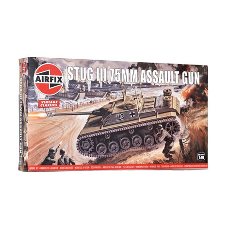 Airfix Stug III 75mm Assault Gun Model Kit 1 76 Hobbycraft