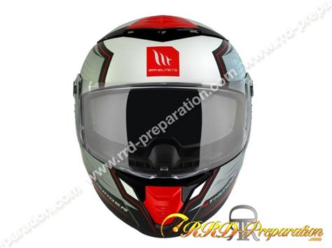 Casco Integral Mt Thunder Sv Pental B Rojo N Car Mate Talla A Elegir