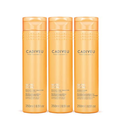 Cadiveu Shampoo E Condicionador - Kit Cadiveu Professional Nutri Glow Shampoo Extra e Condicionador (3 ...