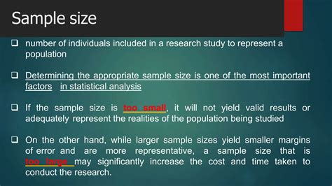 4 Determine Sample Size For A Research Studypptx