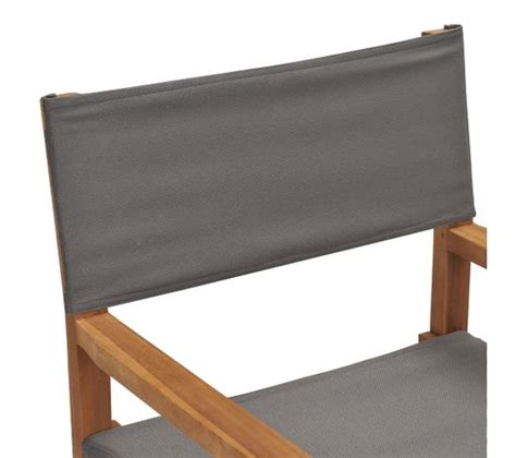 Chaise De Metteur En Scène Bois De Teck Solide Gris Chaise Tabouret