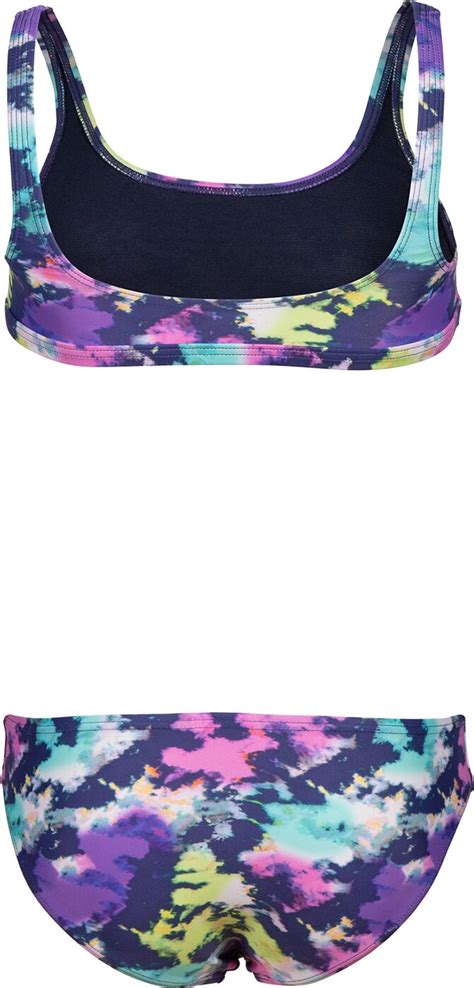 ARENA GIRLS BIKINI TOP ALLOVER NAVY Intersport Butsch