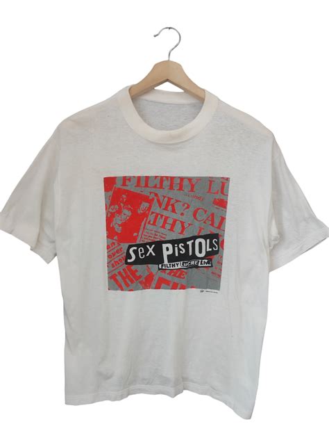 Vintage Sex Pistol Filthy Lucre Live T Shirt Swindle Punk Rock Vintage