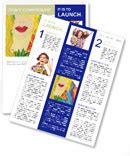 Blonde Woman With Portrait Background For Photography Or Design Purposes Newsletter Template