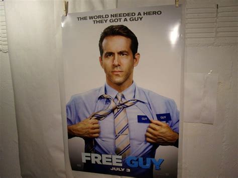 Free Guy Original Theatrical Poster 27x40 Ryan Reynolds | #3872038052