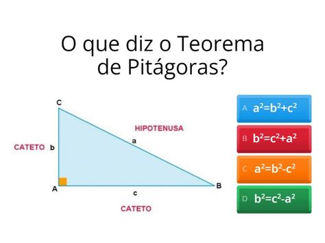 9* Ano Teorema de Pitagoras - Quiz
