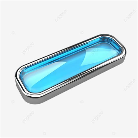 3d Blue Search Bar Blank With Magnifying Glass Isolated 3d Blue