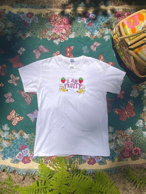 I Am Fruity T Shirt Funny Gay Tee Pride Merch Embroidered Top LGBT Coming Out Shirt Pride Month