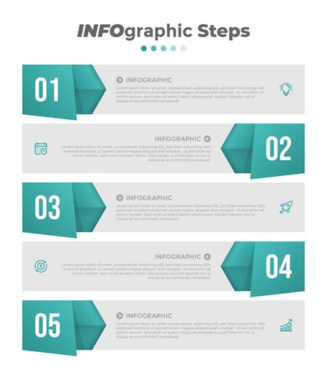 Premium Vector Five Steps Strategy Infographic Template