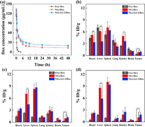 (a) Pharmacokinetics of Dox after intravenous injection of free Dox ...