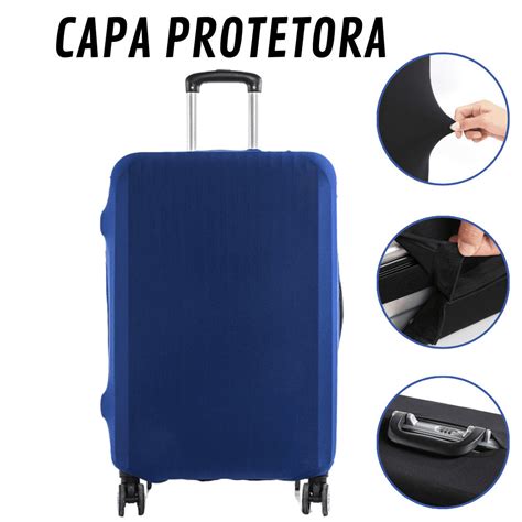 Protetor Mala De Viagem - Capa De Mala De Viagem 10kg Protetor De Malas Proteção Bagagem Colorida ...
