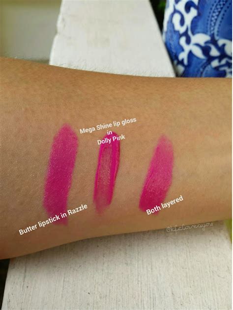 Hot Pink Combo NYX Butter Lipstick In Razzle NYX Mega Shine Lip