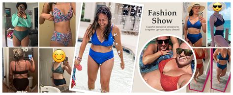 Amazon Cupshe Women S Bikini Sets Two Piece Swimsuit High Waisted V Neck Twist Front