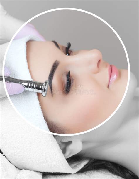 The Cosmetologist Makes The Procedure Microdermabrasion Of The Facial